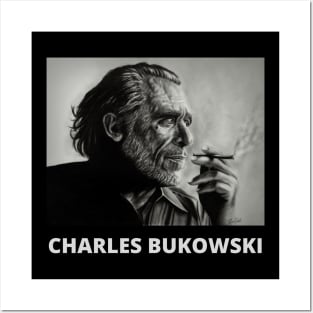 Charles Bukowski Portrait Posters and Art